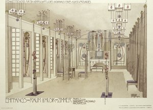 Design til et musikrum, ca. 1901