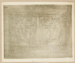 Diploma of Honor ", designed for the Glasgow School of Art Club, 1894-95dani af Charles Rennie Mackintosh