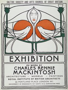 Plakat: The Scottish Musical Review, 1953 reproduktion efter original fra 1896 (farvelitografi)
