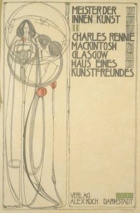 Titelblad til House of an Art Friend (Meister der Innenkunst II), 1902 af Charles Rennie Mackintosh