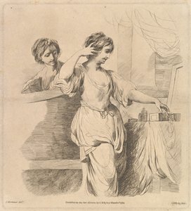 Kvinde ved sit toilet, 1. marts 1780.