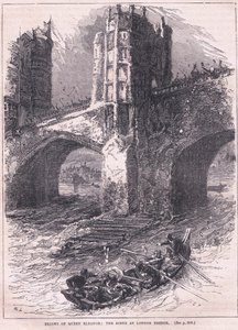 Dronning Eleanors flugt: scene ved London Bridge AD 1263