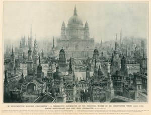 Et perspektivisk overblik over de vigtigste værker af Sir Christopher Wren