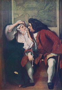 En scene fra Tristram Shandy Onkel Toby og enken Wadman, 182930, c1915 af Charles Robert Leslie