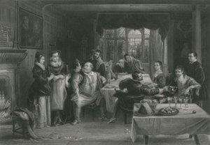 Falstaff og hans venner, De muntre koner af Windsor af Charles Robert Leslie