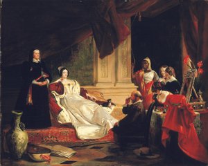 Sancho Panza i hertugindens lejlighed, 1857 af Charles Robert Leslie