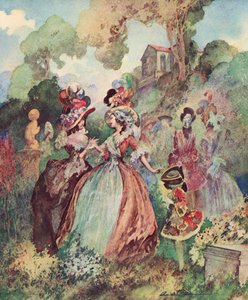 En lille skandale, Marylebone Gardens af Charles Robinson