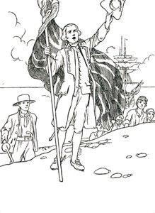 Kaptajn Cook lander i Australien, 1912 af Charles Robinson