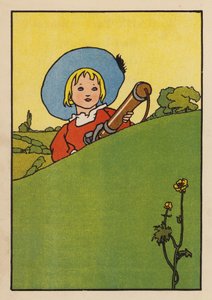 Illustration til Babes and Birds (farvelitografi) af Charles Robinson