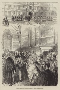 Åbning af New Hall and Library of Keble College, Oxford af Sir John Charles Robinson