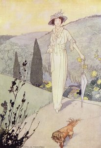 Our Sentimental Garden: The Moors (farve litho) af Charles Robinson
