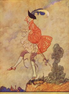 Stolthed går forud for fald (farvelitografi) af Charles Robinson