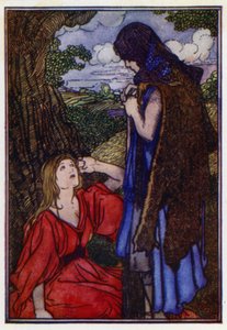 The Benevolent Frog (farve litho) af Charles Robinson