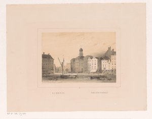 Udsigt over børsen i Rotterdam Labourse / Udvekslingen (titel på objekt) Vues et monuments de la ville de Rotterdam / Udsigter og monumenter af byen Rotterdam (serietitel)