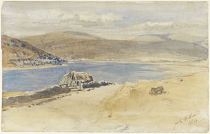Udsigt over Loch Linnhe ved Fort William, Skotland af Charles Rochussen