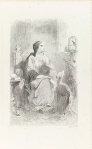 Helene kigger gennem et vindue af Charles Rochussen