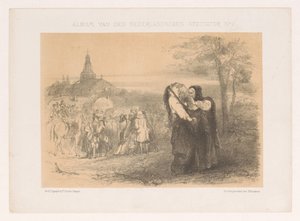 Leonoor i fortvivlelse Album of the Dutch Spectator No 7 (titel på objekt) af Charles Rochussen