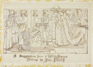 En deputation fra Whitefriars af Charles Samuel Keene