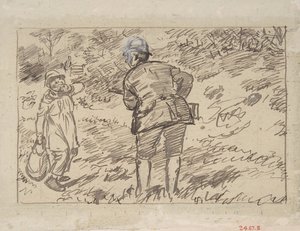 En irettesættelse, 1870-1891. af Charles Samuel Keene