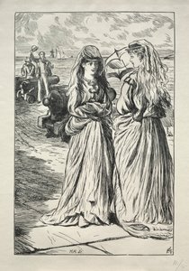 Lady Nelly - flirten af Charles Samuel Keene
