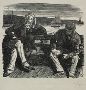 Lady Nelly - flirten af Charles Samuel Keene
