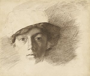 Selvportræt af Charles Samuel Keene