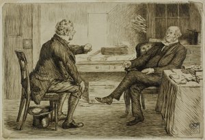 Advokat og klient af Charles Samuel Keene