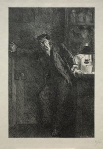 Frakken med Pelsforet af Charles Samuel Keene