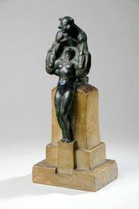 Maquette for en havefontænegruppe af nymfer og satyrer