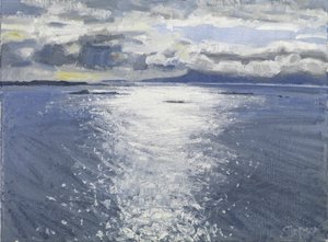 Dark Evening, 2017 (olie på lærred)