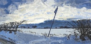 December Afternoon, 2011 (olie på lærred) af Charles Simpson