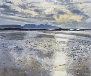 Aftenlys, lavvande, 2013 (olie på lærred) af Charles Simpson