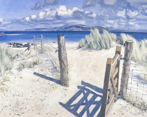 Gate to the North Beach, 2013 (olie på lærred) af Charles Simpson