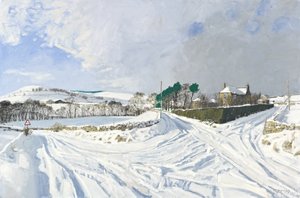 Newhall, 2011 (olie på lærred) af Charles Simpson