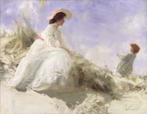Dragen (olie på lærred) af Charles Sims