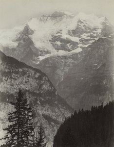 Jungfrau, Udsigt fra Mürren, Schweiz, ca. 1860
