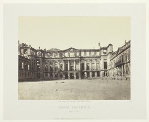 Paris Fire (Facaden af Palais de Saint-Cloud), fra serien "Paris Incendié"