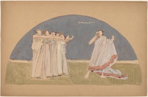 Studer for en Lunette af Charles Sprague Pearce