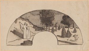 Studie til en buegang af Charles Sprague Pearce