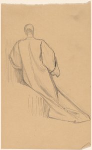 Studie af en figur bagfra af Charles Sprague Pearce