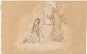 Studie af en figur bagfra [recto]