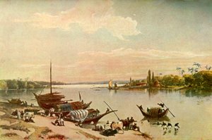 Barrackpur - På Ganges nær Calcutta, 1840