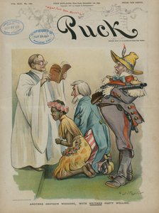 Endnu et haglgeværbryllup, hvor ingen af parterne vil, 1897 af Charles Taylor