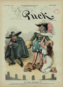 Det cubanske melodrama, 1896 (kromolitografi) af Charles Taylor