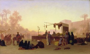 Cairo, Egypten (olie på panel)