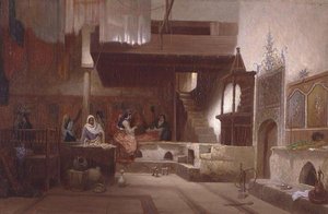 Hammam (olie på lærred)