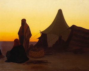 En arabisk lejr af Charles Theodore Frere