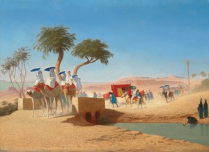 Kejserinde Eugenie besøger pyramiderne,