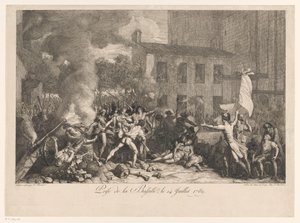 Beststorming van de Bastille, 14. juli 1789 Storming of the Bastille, 14. juli 1789 (titel på objekt)