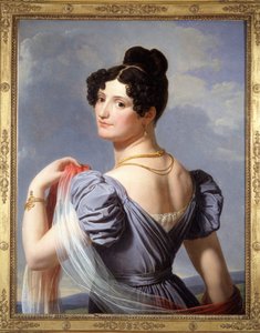 Portræt af Anne Boutet, kendt som Mademoiselle Mars (1779 - 1847), fransk skuespiller. Maleri af Charles Thévenin, udstillet første gang på verdensudstillingen i 1900.